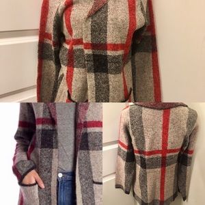 JOSEPH A.Notch Collar Sweater Jacket in Ca…